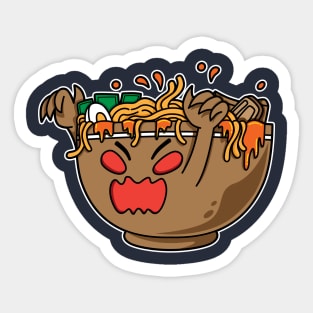 Ramen monster Sticker